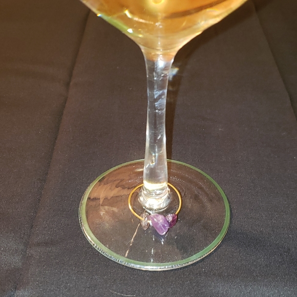 Wine Glass Charms, Set of 12 Different Gem Stones, NWT, PRICE IS FIRM - Picture 14 of 14